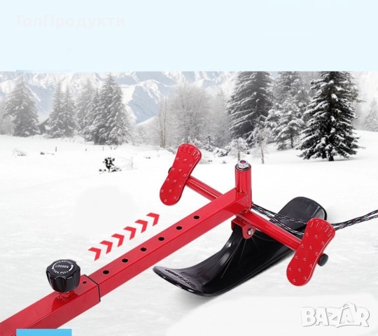 Разглобяема шейна със ски и щеки, въже за теглене, снимка 10 - Зимни спортове - 52945605