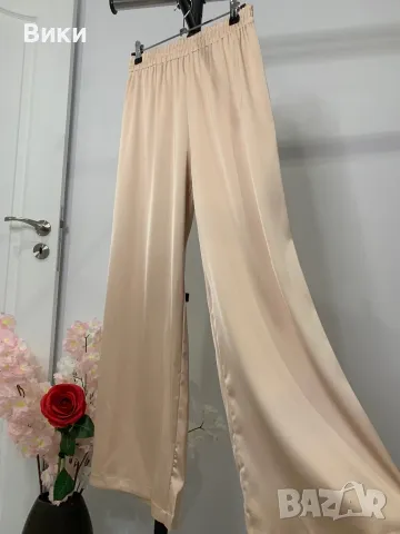 Сатенен панталон размер S-М, снимка 10 - Панталони - 49337509