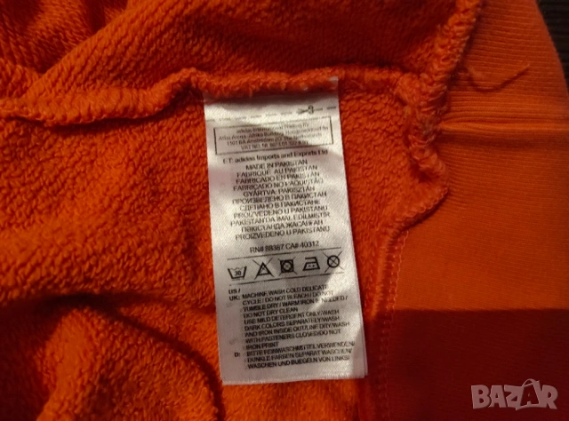 Оригинален суичър ADIDAS Originals True Orange, снимка 5 - Суичъри - 53008254