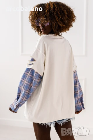 Дамска блуза с дълги ръкави Mickey, 4цвята , снимка 13 - Блузи с дълъг ръкав и пуловери - 50490894