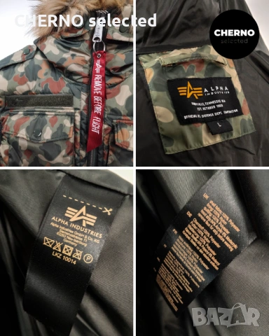 Мъжки камуфлажен елек с качулка ALPHA INDUSTRIES Camouflage Hooded Field Vest L•M  Нов без етикети , снимка 13 - Якета - 53307259