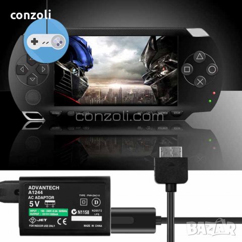  Зарядно устройство адаптер с USB кабел за PlayStation Vita PCH-1XXX FAT конзоли, снимка 2 - Аксесоари - 35380306