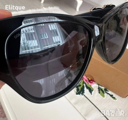 очила с черен обикновен калъф и ув защита dolce gabbana , снимка 4 - Слънчеви и диоптрични очила - 53450353