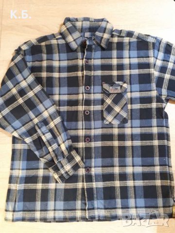  Карирана риза р-р134/140, снимка 1