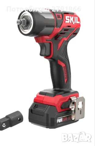 Ударен акумулаторен гайковерт SKIL SD1E2280DA комплект със 12VС батерия 2.0Ah и бързозарядно, снимка 4 - Други инструменти - 48264915