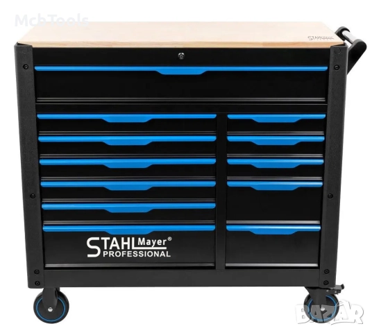 Професионален шкаф с инструменти с 12 чекмеджета 501 части StahlMayer JUMBO XXL, снимка 3 - Други инструменти - 51648701