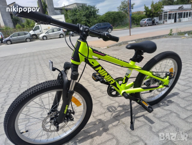 PASSATI Алуминиев велосипед 20" NINJA жълт, снимка 6 - Велосипеди - 53560045