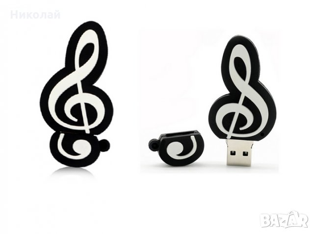 Флашка 32 гб. Нота , Ключ Сол , USB флашка, снимка 1 - USB Flash памети - 27498397