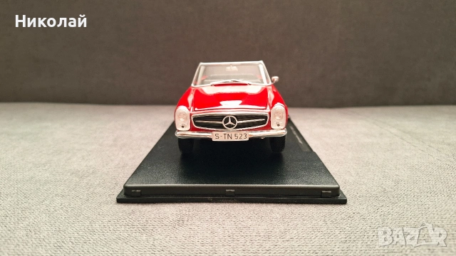 1965 Mercedes-Benz 230 SL (W113) 1:24 Leo Models Diecast Колекционерски модел количка, снимка 4 - Колекции - 53357461