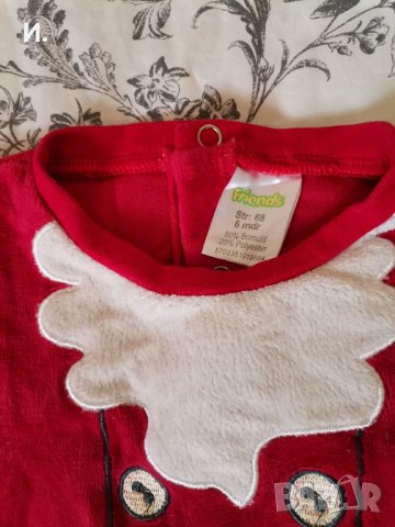 Коледна блуза за бебе , снимка 2 - Бебешки блузки - 38281004