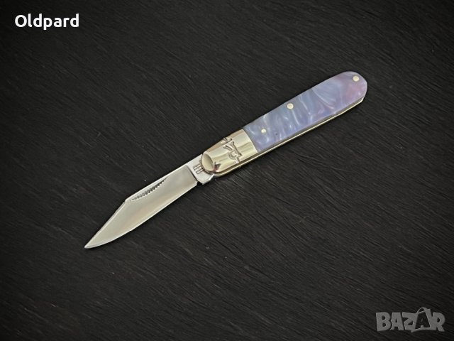 Компактен сгъваем джобен нож RR Purple Swirl Small Barlow. (RR2153), снимка 1 - Ножове - 42933957