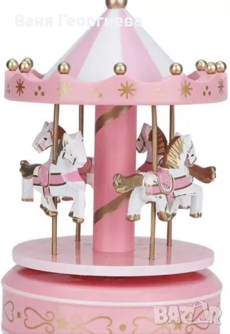 Музикална Автентична Кутия Carousel с Въртележка за Бебета, снимка 7 - Други - 49376840