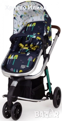 Бебешка количка Cosatto Giggle 3 в 1 Wilderness Ink Комбинирана, снимка 2 - Детски колички - 52635994