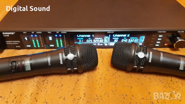 Двоени безжичени микрофони SHURE AD4D - ksm8, akg, rcf, dynacord, fbt, wireless, снимка 8 - Микрофони - 43106458