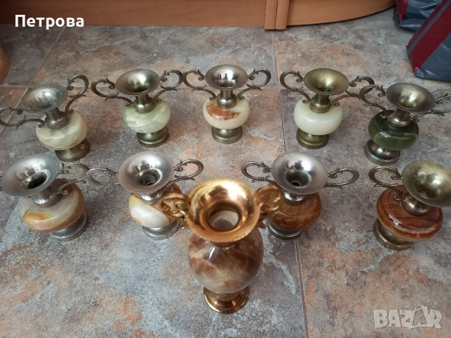 Десет броя фигури от оникс, снимка 10 - Статуетки - 52003989