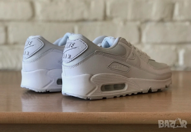 Nike Air Max 90 Triple White Wolf Grey CN8490-100 номер 39,5-40 , снимка 7 - Маратонки - 52013929