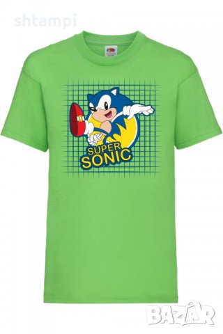 Детска тениска Sonic Super sonic 005,Соник,Игра,Изненада,Подарък,Празник,Повод, снимка 3 - Детски тениски и потници - 37434852