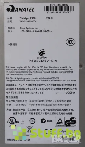 Суич Cisco  Catalyst 2960, снимка 4 - Суичове - 50163279