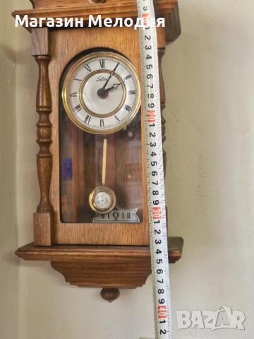 Немски стенен часовник Selva. Часовникът е в отлично визуално и техническо състояние, без забележки , снимка 6 - Стенни часовници - 49984160