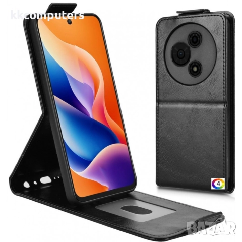 TCL 60 SE / TCL 605 4G Кожен Магнитен Флип Калъф с Протектор, Държач за Карти | Черен, Кафяв, Розов,, снимка 4 - Калъфи, кейсове - 52050963