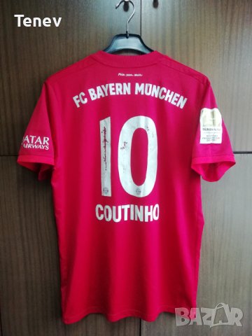 Bayern Munich Coutinho Adidas оригинална тениска фланелка Байерн Мюнхен Коутиньо размер L 2019/2020, снимка 2 - Тениски - 43437057
