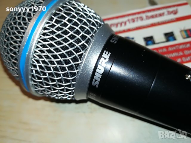 SHURE-МИКРОФОН И КАБЕЛ 0707221939, снимка 3 - Микрофони - 37320941