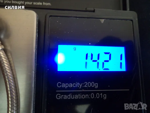 дамска сребърна гривна , снимка 6 - Гривни - 48022152