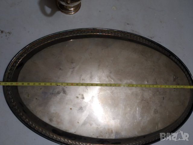 посребрен месингов сервиз арт деко, снимка 9 - Антикварни и старинни предмети - 38891709