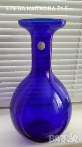 Голяма ваза от ръчно издухано стъкло, снимка 6 - Вази - 53557054