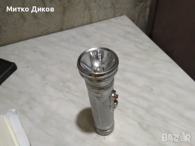 Фенер 2 голями батерии свети метален фи-30мм Н-230мм, снимка 8 - Други - 48596044