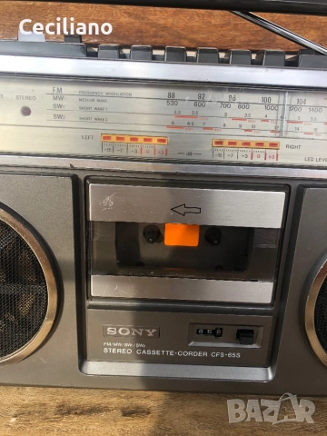 Sony CFS-S65S(1979) Хубав и Работещ Японски радиокасетофон!, снимка 4 - Радиокасетофони, транзистори - 52258830