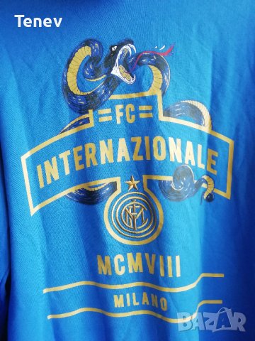 Inter Milan 1908 Nike оригинален суичър Интер Милан размер L , снимка 3 - Спортни дрехи, екипи - 43283290
