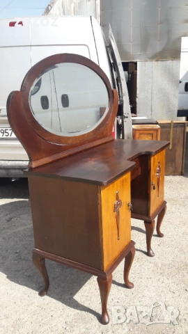 Ретро тоалетка масив-№95, снимка 3 - Тоалетки - 52606315