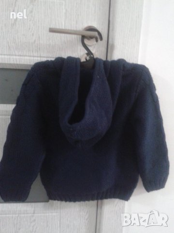 Тъмно синя жилетка, снимка 2 - Жилетки и елечета за бебе - 26978582
