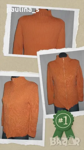 Уникална блестяща жилетка от рами и вълна с ламе "Vila" / голям размер , снимка 16 - Жилетки - 16334513