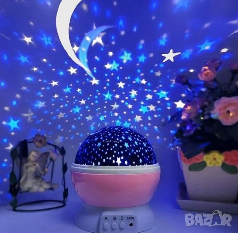 Нощна лампа детски планетариум