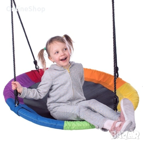 Детска люлка Costway, 100 см, многоцветна/синя, 150 кг, снимка 10 - Други - 53457065