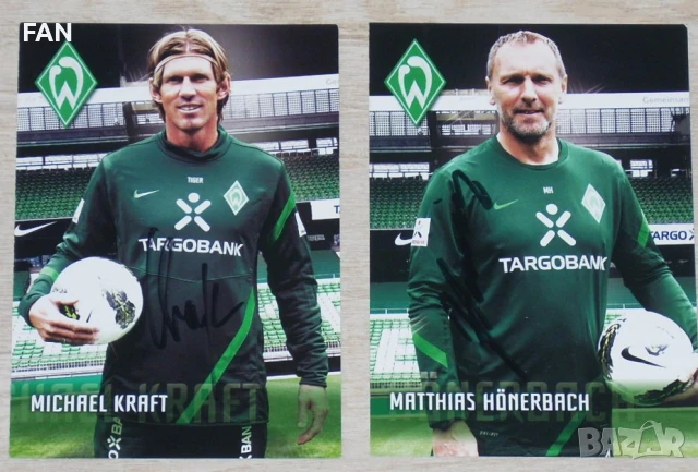 Вердер Бремен ОРИГИНАЛНИ футболни картички с автентични автографи от сезон 2011/12, снимка 3 - Фен артикули - 50487763