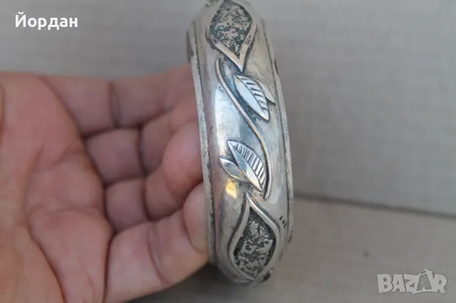 Дамска сребърна гривна, снимка 3 - Гривни - 50099486