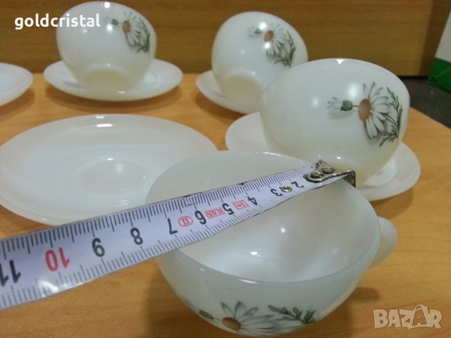 френски аркопал чаши за кафе , снимка 5 - Антикварни и старинни предмети - 51613338