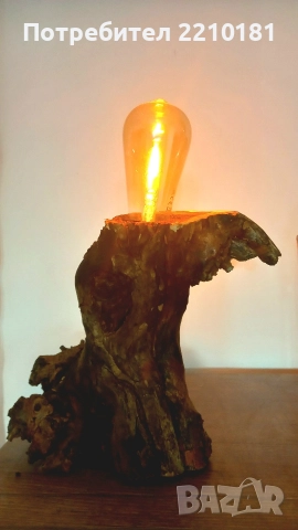 Настолна лампа дърво, снимка 8 - Настолни лампи - 52847367