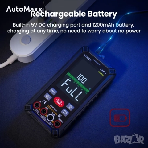 KAIWEETS KM601S Цифров мултицет , снимка 4 - Друга електроника - 52435230