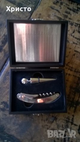 вино комплект в дървена кутия уникален