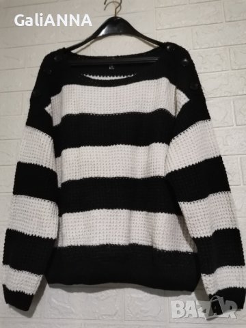 СТРАХОТНА БЛУЗА ОТ ПЛЕТИВО РАЕ 3XL, снимка 2 - Блузи с дълъг ръкав и пуловери - 43687435