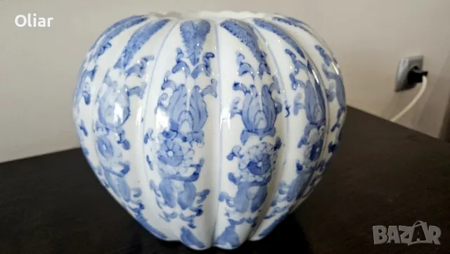 Много красива, голяма ваза / гърне с форма на диня., снимка 4 - Други ценни предмети - 50263824