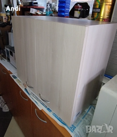 Кухненски шкаф горен с две врати и рафт 70/60/40см избелен дъб, снимка 17 - Кухни - 53115663