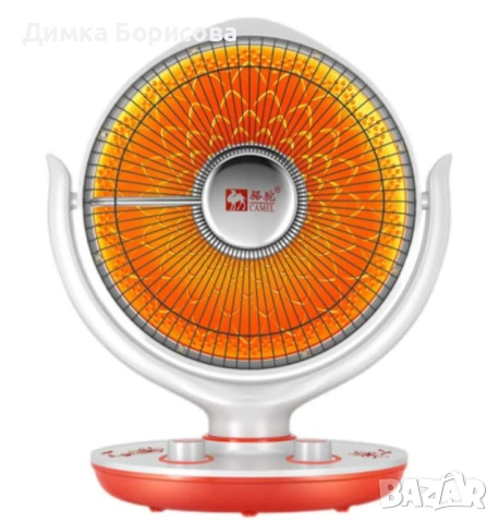 Преносим настолен електрически нагревател + функция вентилатор DN2, снимка 3 - Вентилатори - 50396001