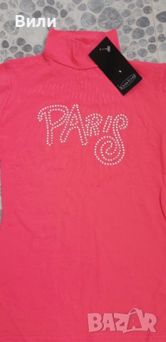 Розово поло от трико, снимка 2 - Блузи с дълъг ръкав и пуловери - 37060577