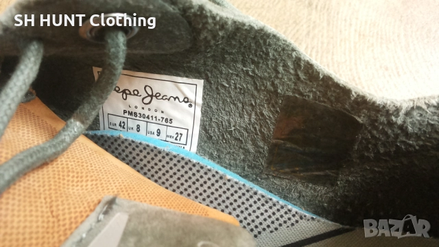 Pepe Jeans Leather Shoes Размер EUR 42 / UK 8 естествена кожа 253-14-S, снимка 18 - Ежедневни обувки - 52653935