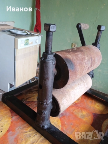 Самоделно направена преса за графика ( офорт, суха игла), снимка 3 - Други инструменти - 52009139